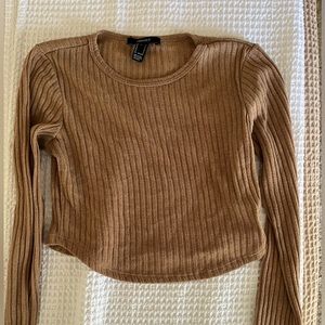 Fall long sleeve crop top